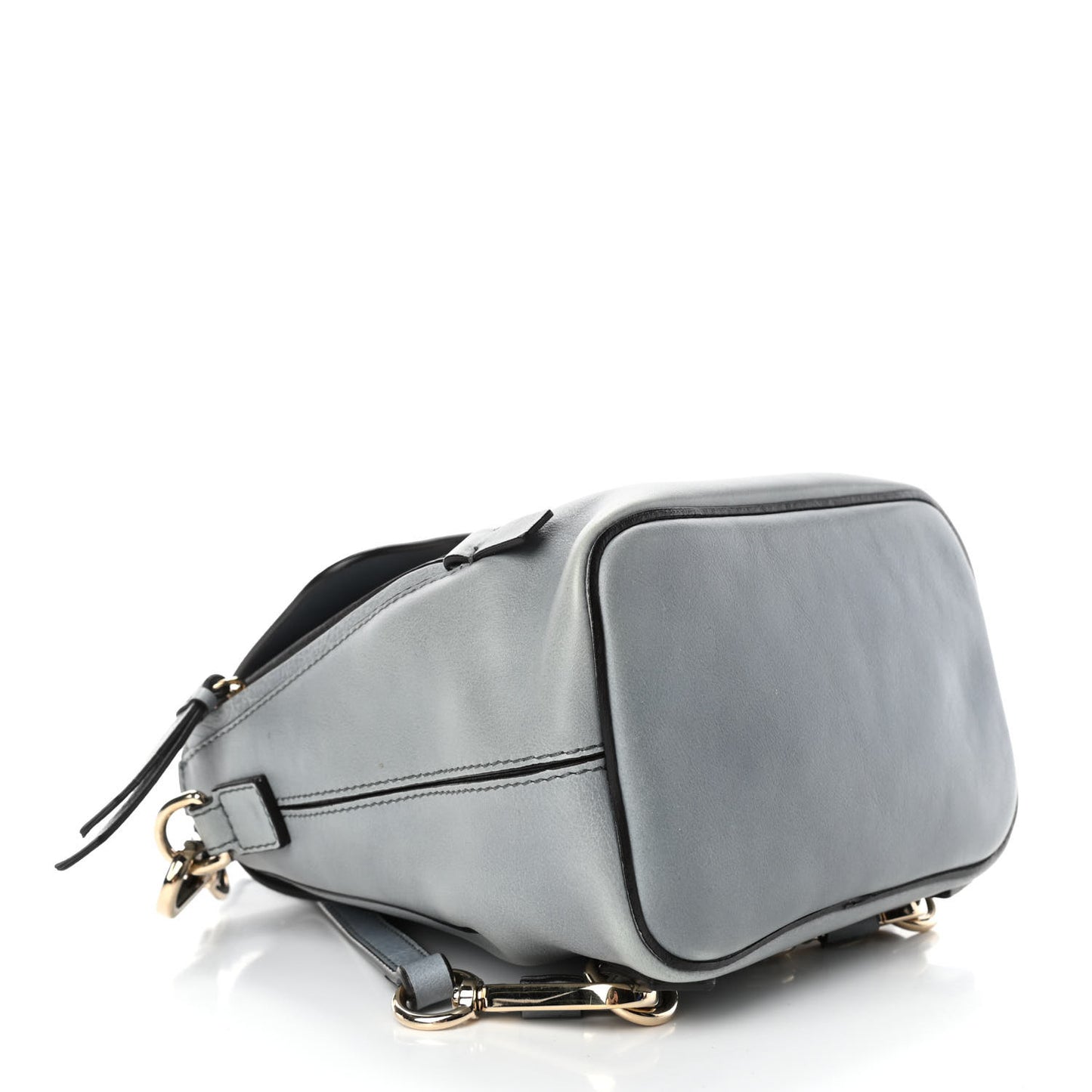 Suede Calfskin Mini Faye Backpack Cloudy Blue