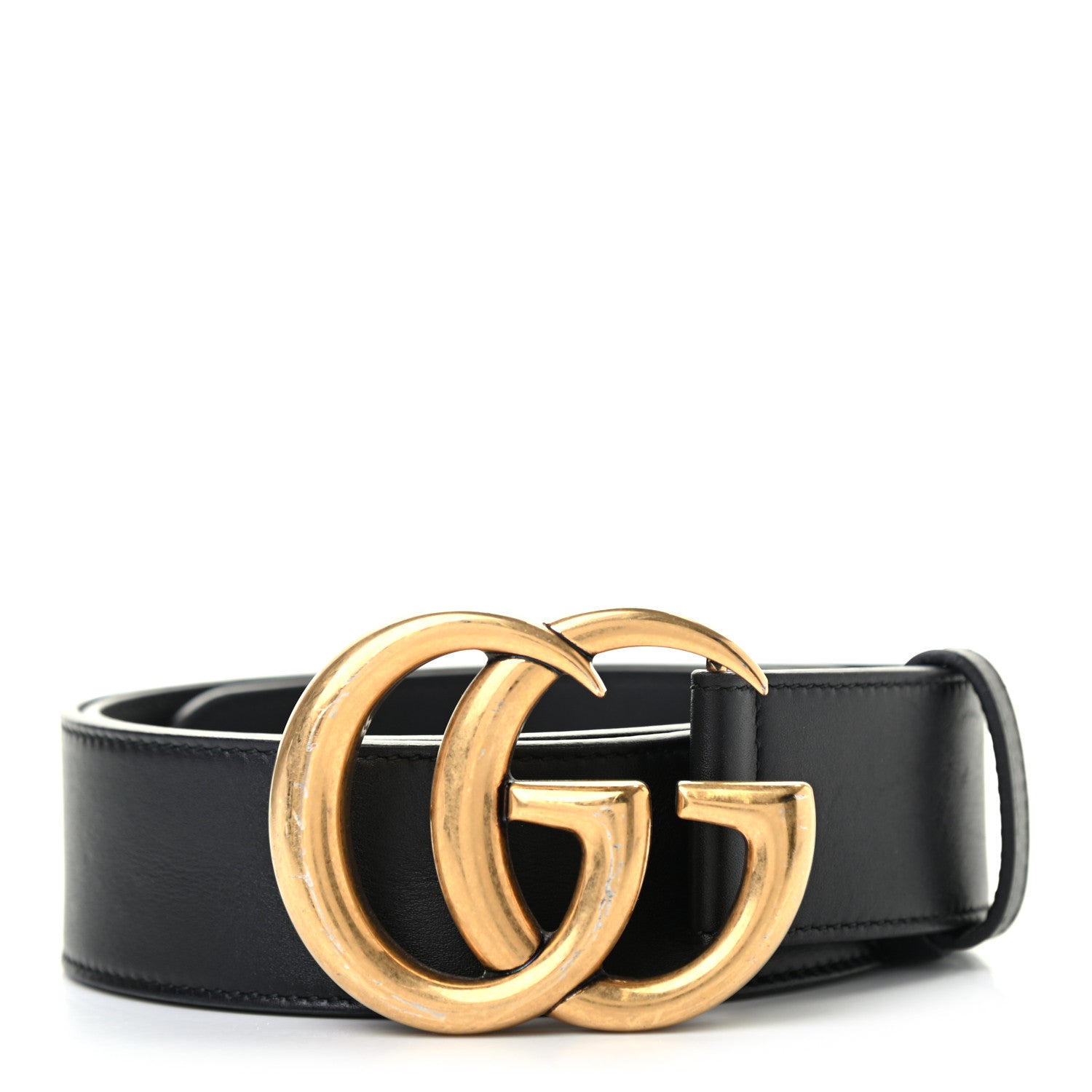 Gucci Calfskin Double G 40mm Belt 90 36 Black 1 of 5