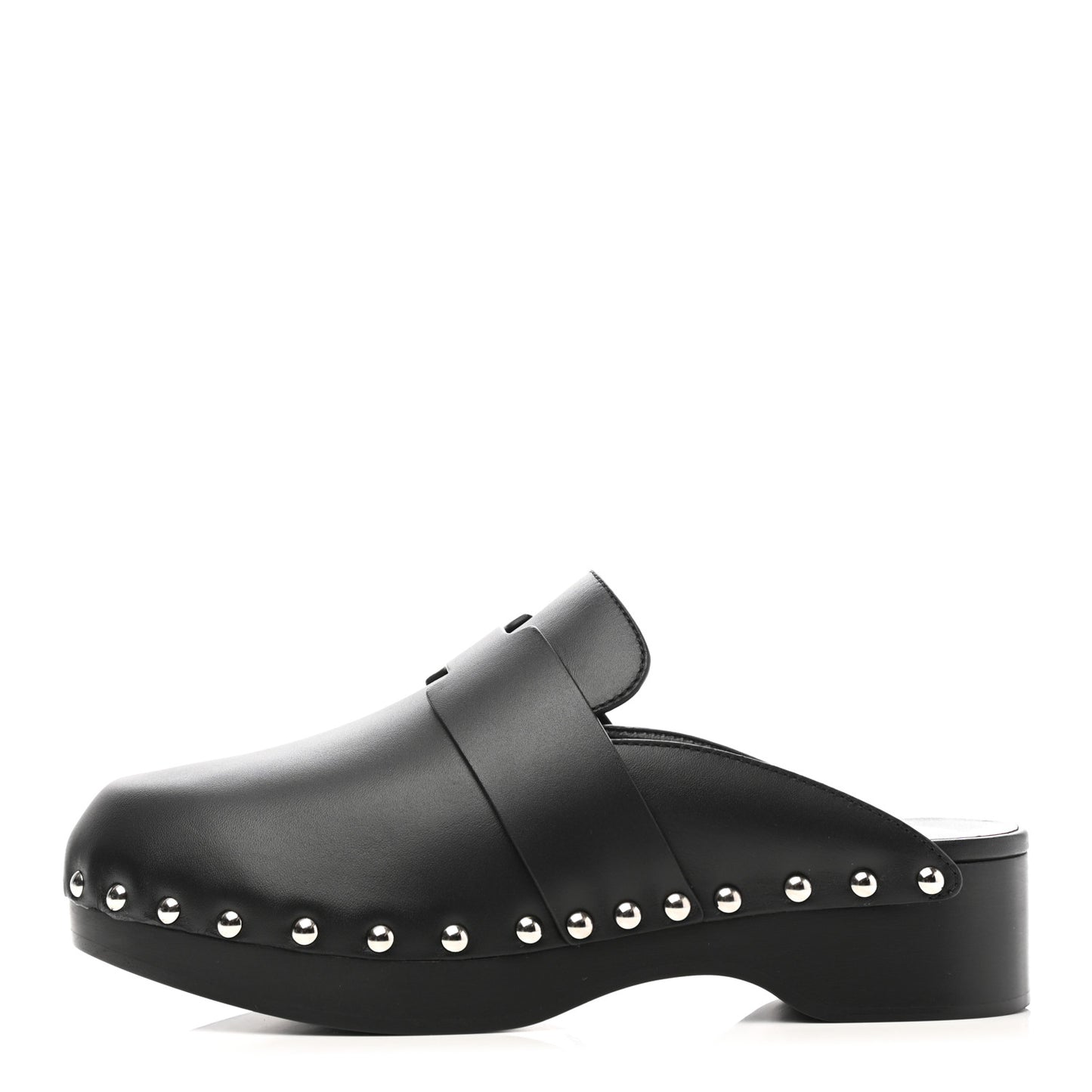 Calfskin Calya Mules 35 Black