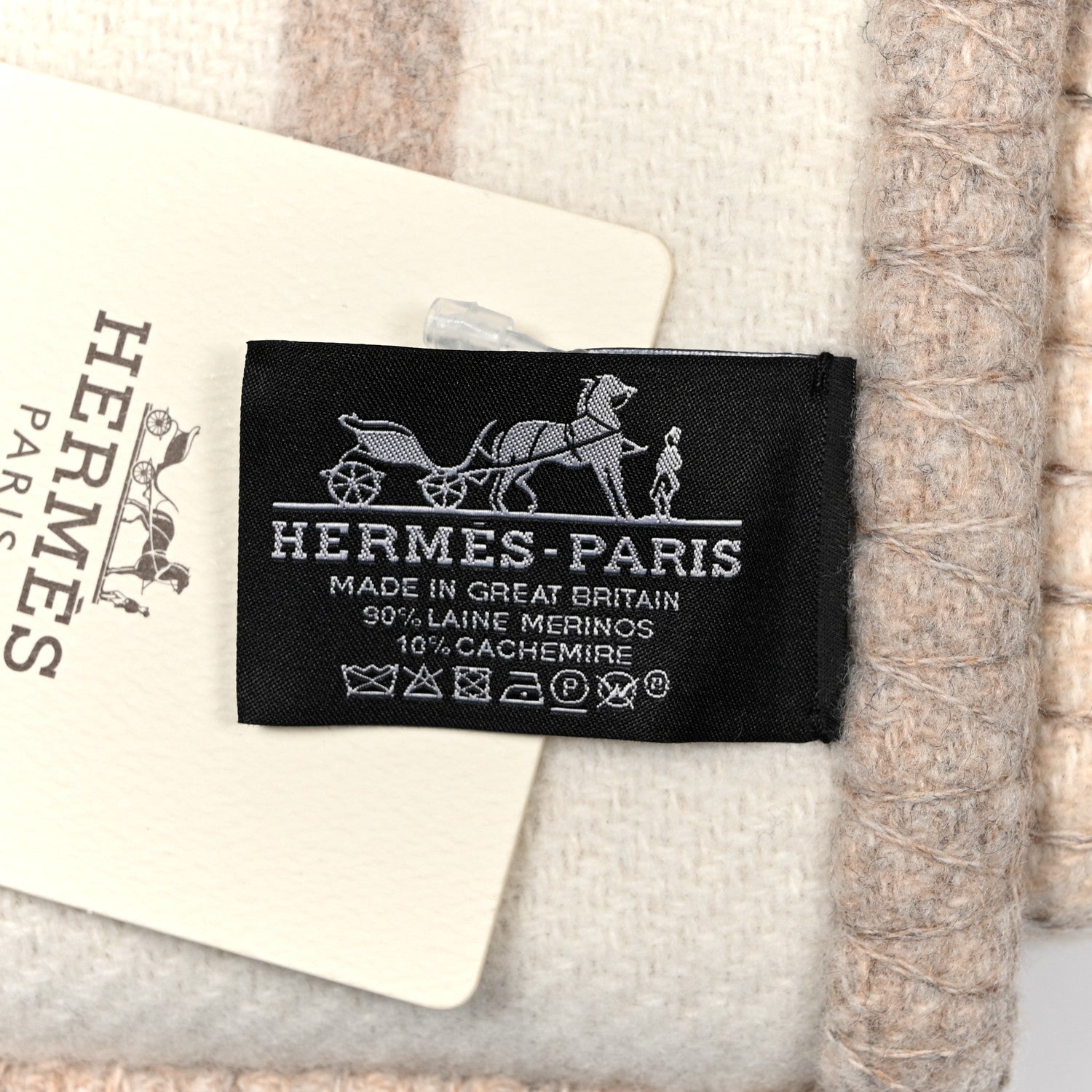 Hermes Wool Cashmere Avalon III Blanket Coco Camomille 3 of 3