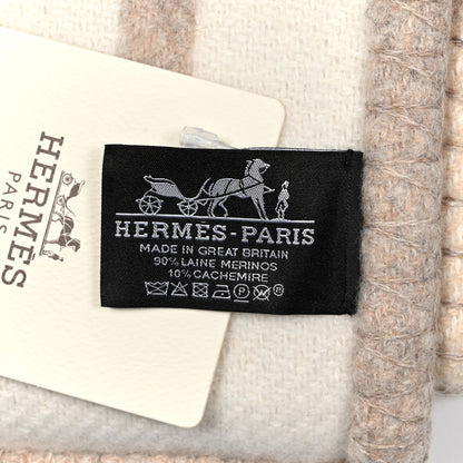 Hermes Wool Cashmere Avalon III Blanket Coco Camomille 3 of 3