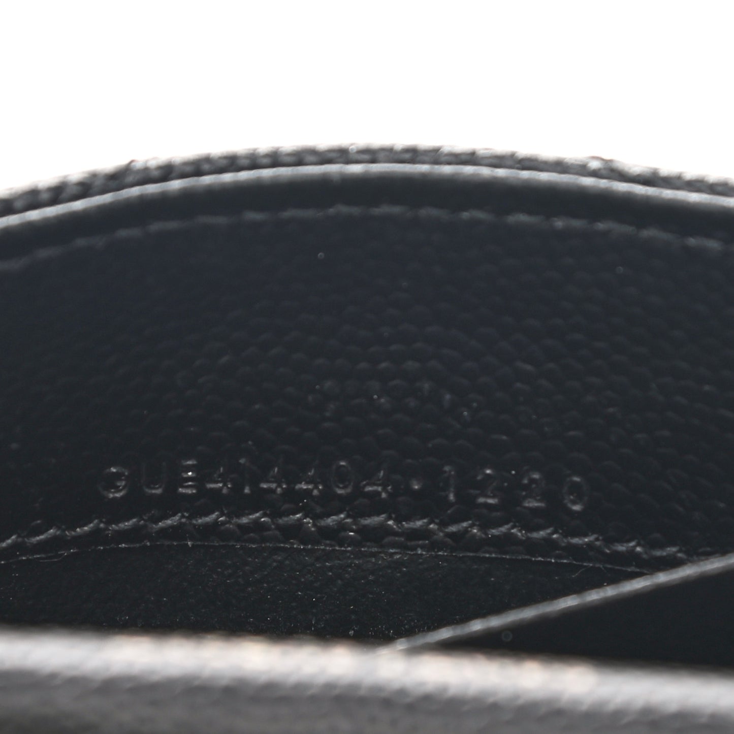 Grain De Poudre Matelasse Chevron Small Monochrome Monogram Envelope Wallet Black