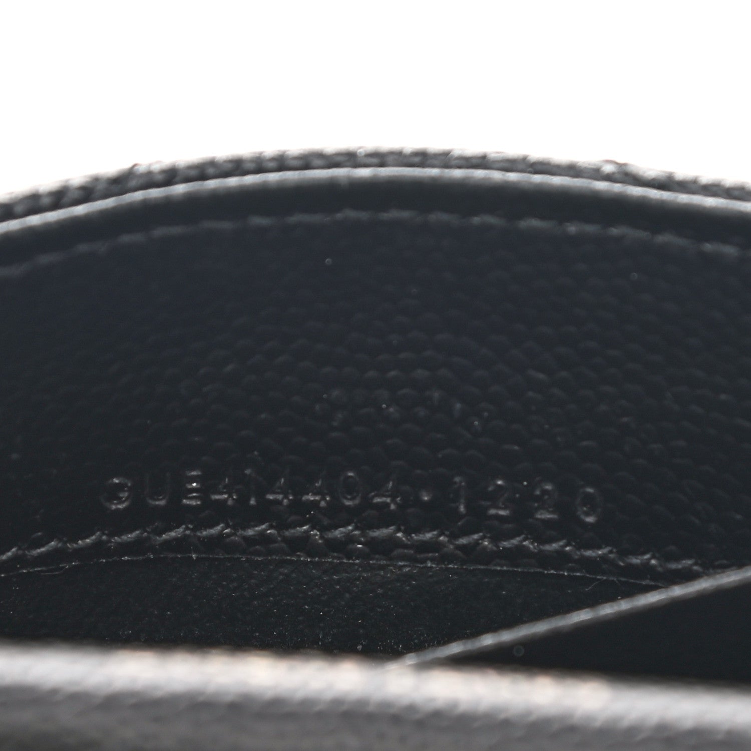 Saint Laurent Grain De Poudre Matelasse Chevron Small Monochrome Monogram Envelope Wallet Black 7 of 7