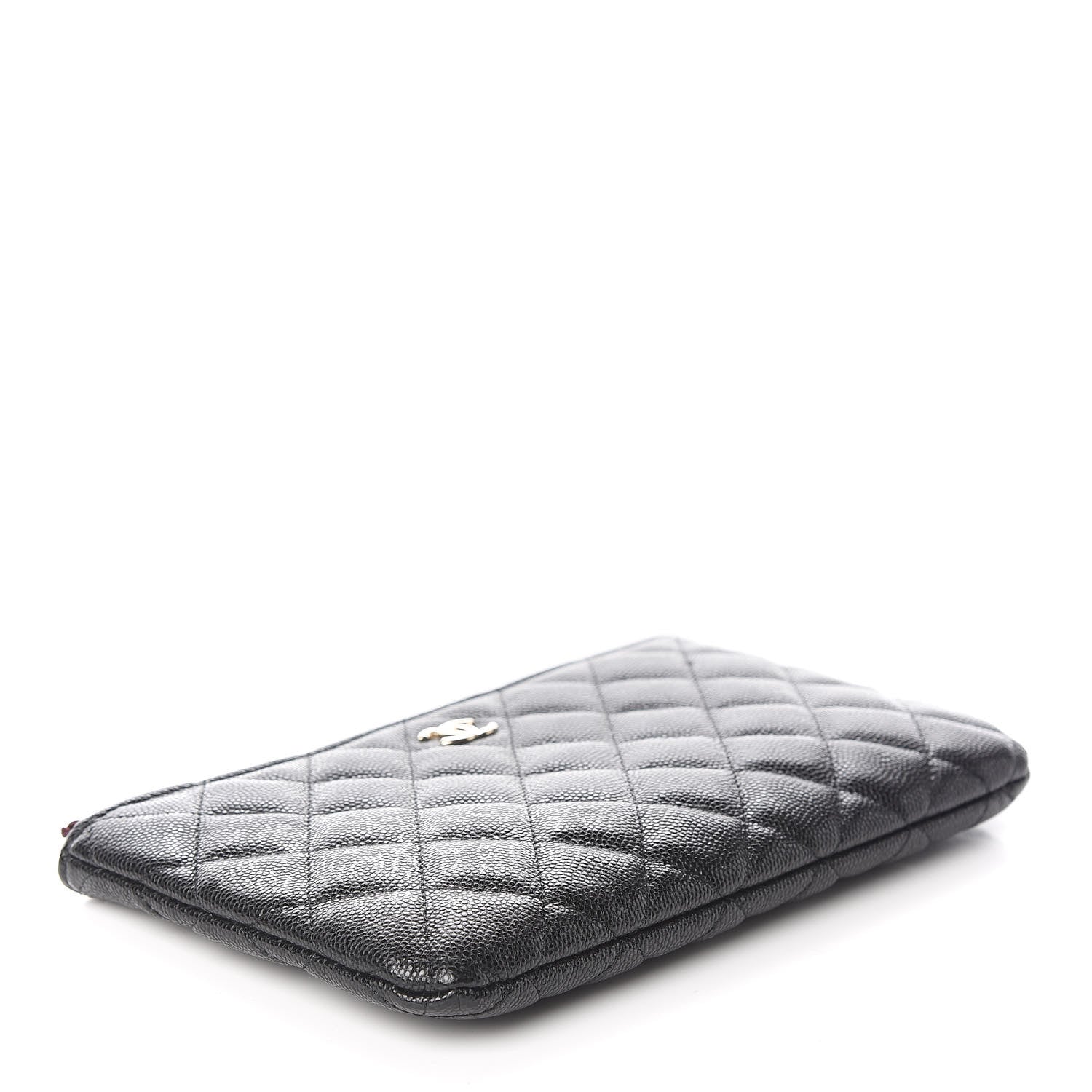 Chanel Caviar Quilted Cosmetic Case Black 3 of 12