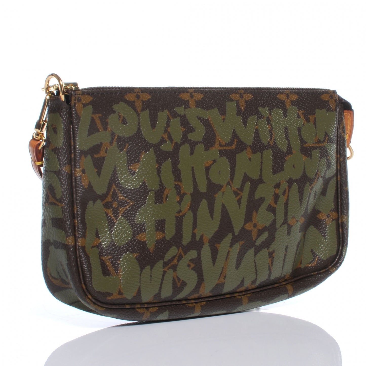 Monogram Graffiti Pochette Accessories Kaki