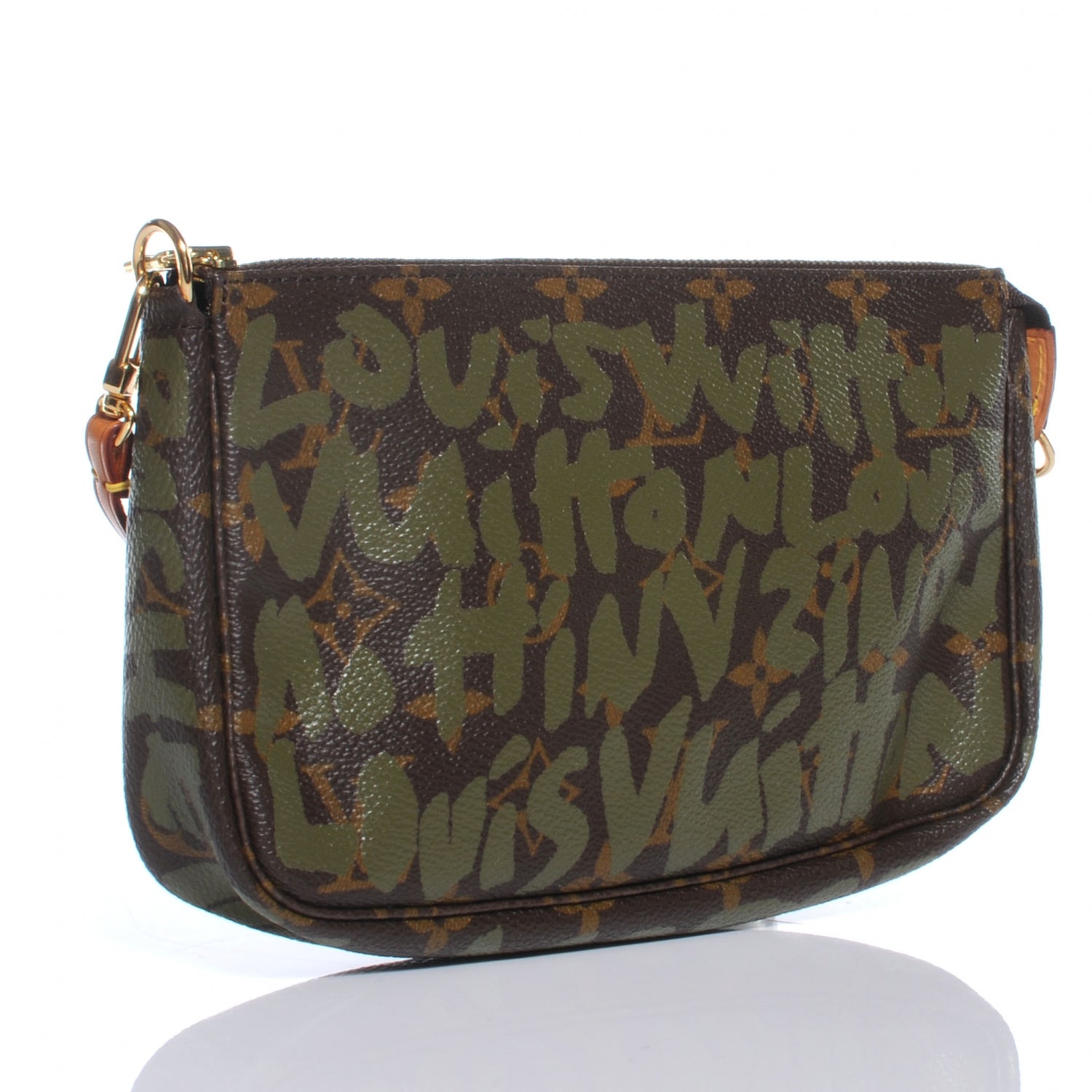 Louis Vuitton Monogram Graffiti Pochette Accessories Kaki 3 of 7