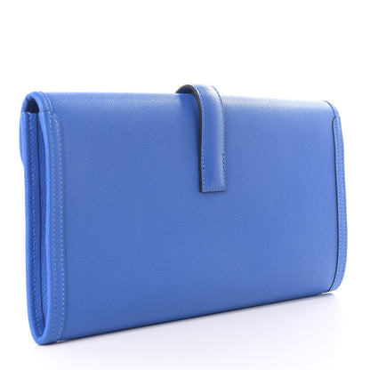 Hermes Evercolor Jige Elan 29 Clutch Bleu Zanzibar 2 of 11