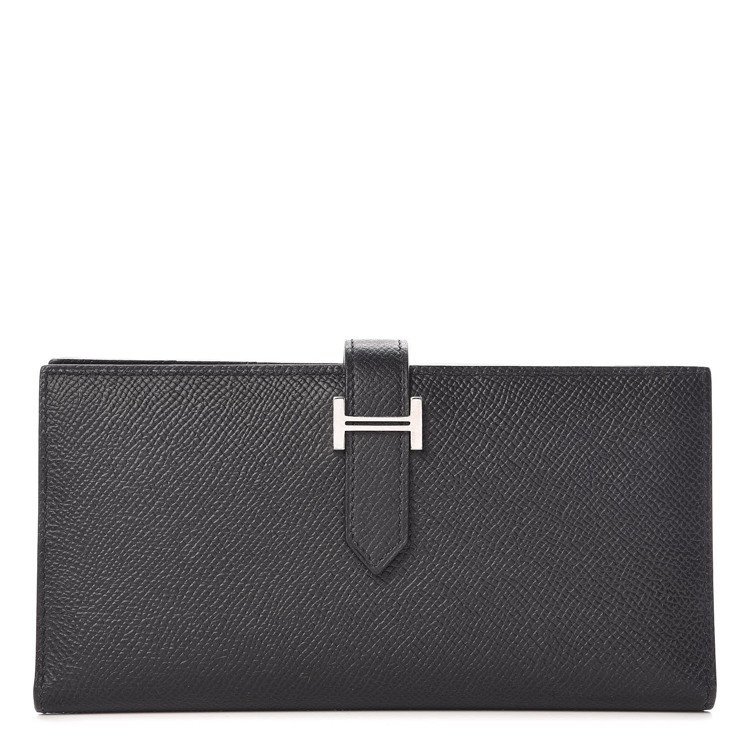 Hermes Epsom Bearn Gusset Wallet Black 1 of 9