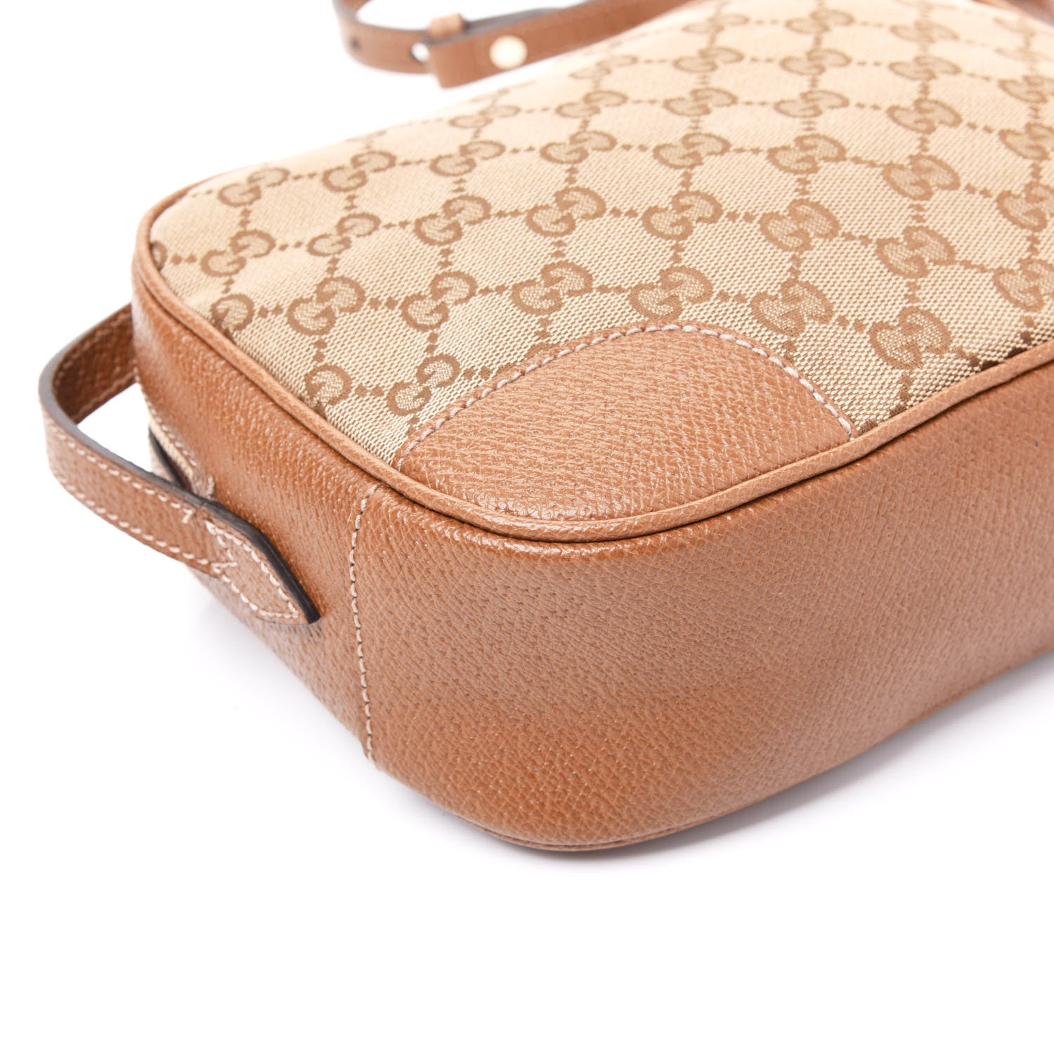 Gucci Monogram Mini Bree Messenger Bag Beige Tabacco 7 of 12