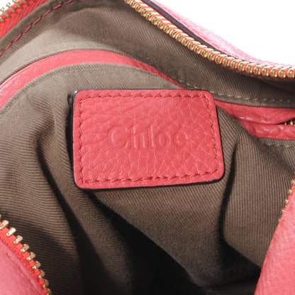 Chloe Calfskin Small Marcie Satchel Fetish Red 7 of 9