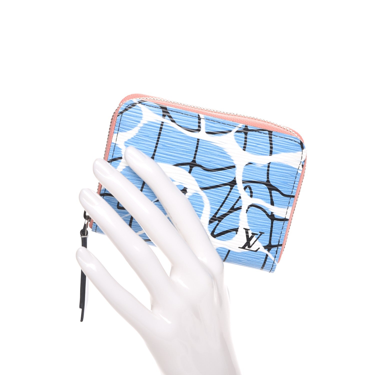 Louis Vuitton Epi Zippy Coin Purse Aqua 2 of 7