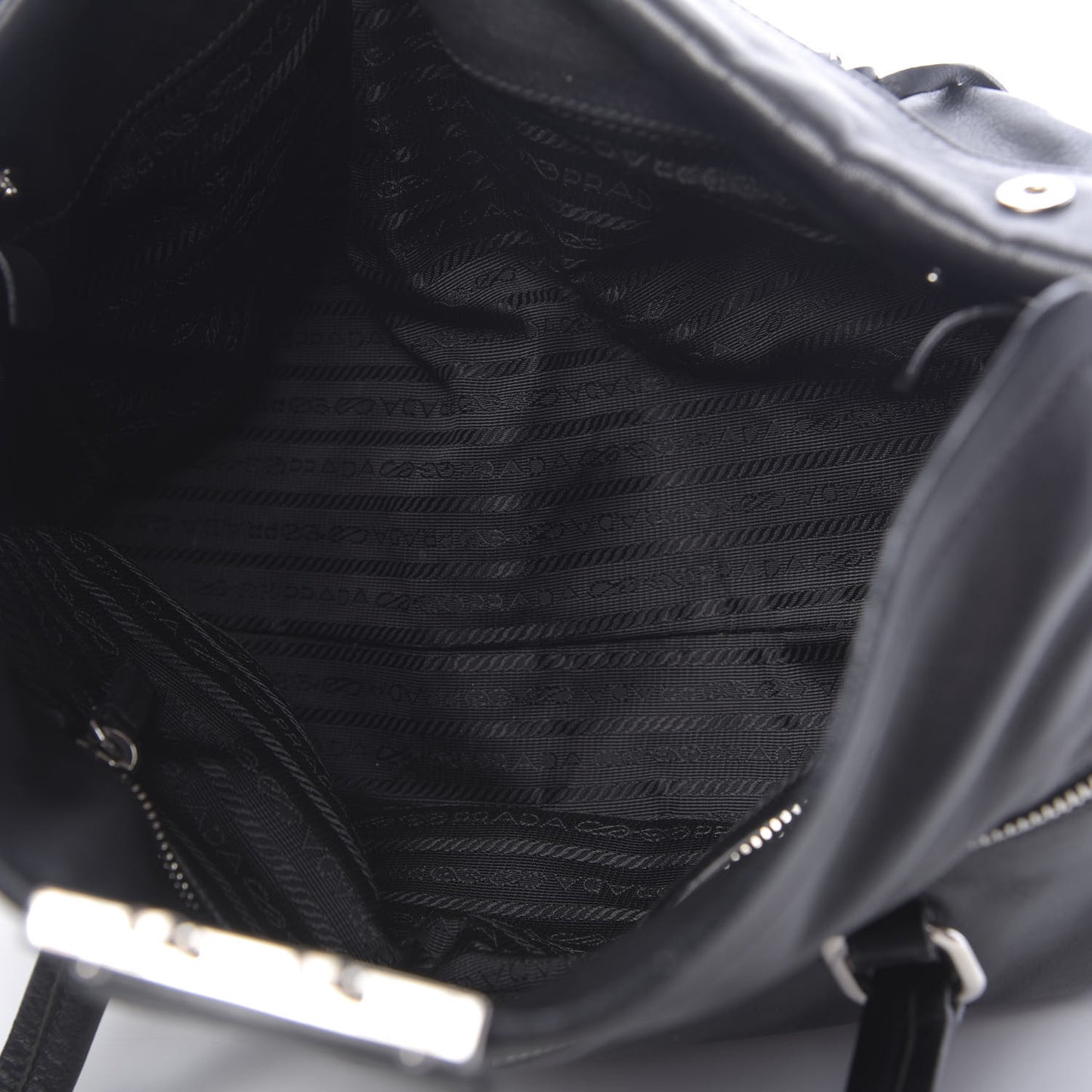 Royal Calf Easy Foldover Pushlock Satchel Black