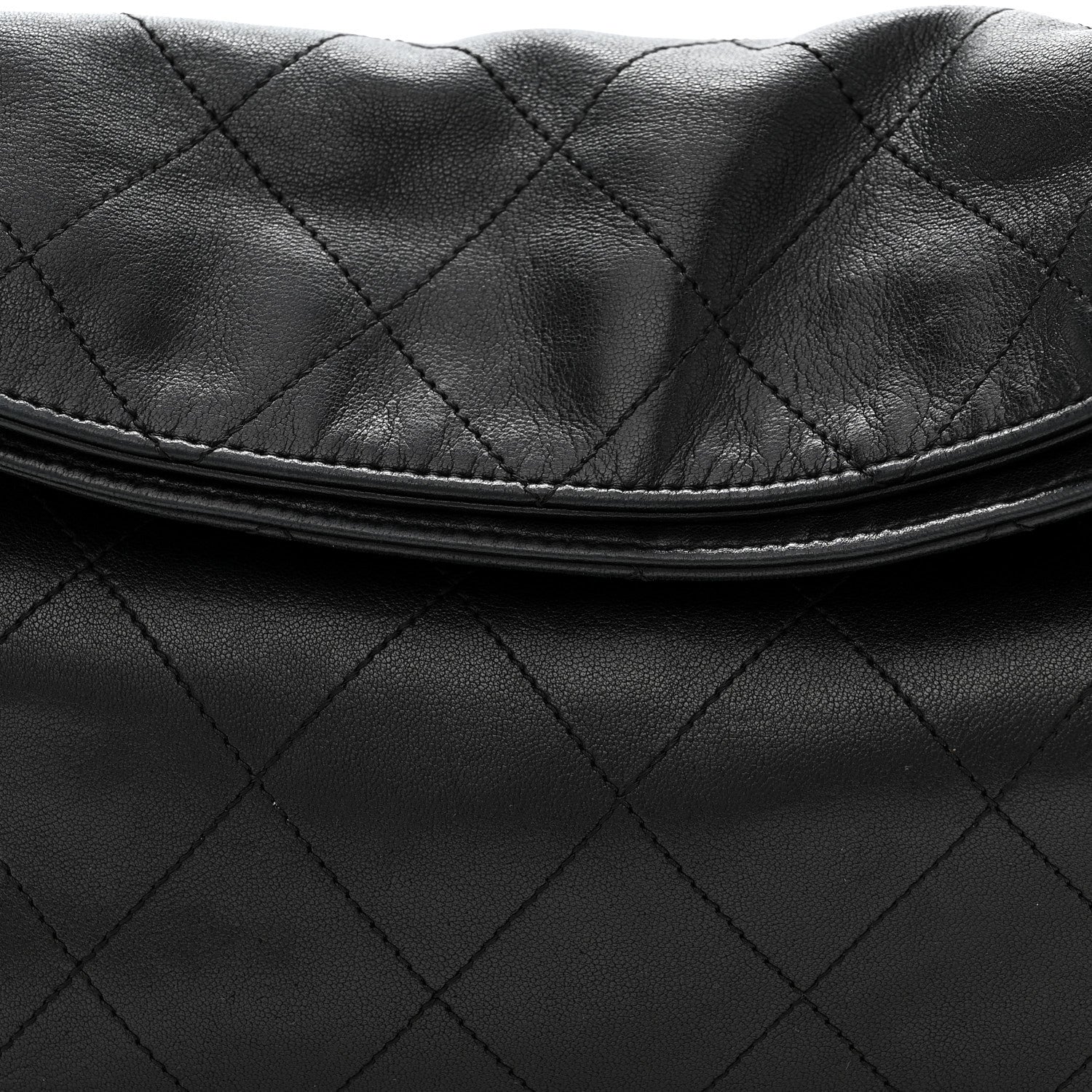 Chanel Lambskin Stitched Medium Ultimate Soft Tote Black 7 of 12