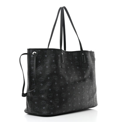 MCM Visetos Large Liz Reversible Shopper Tote Black 5 of 21