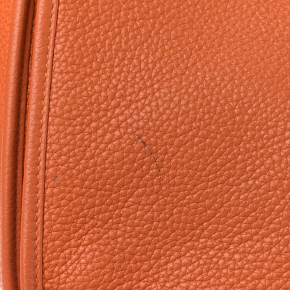 Hermes Taurillon Clemence Evelyne III PM Orange 11 of 19