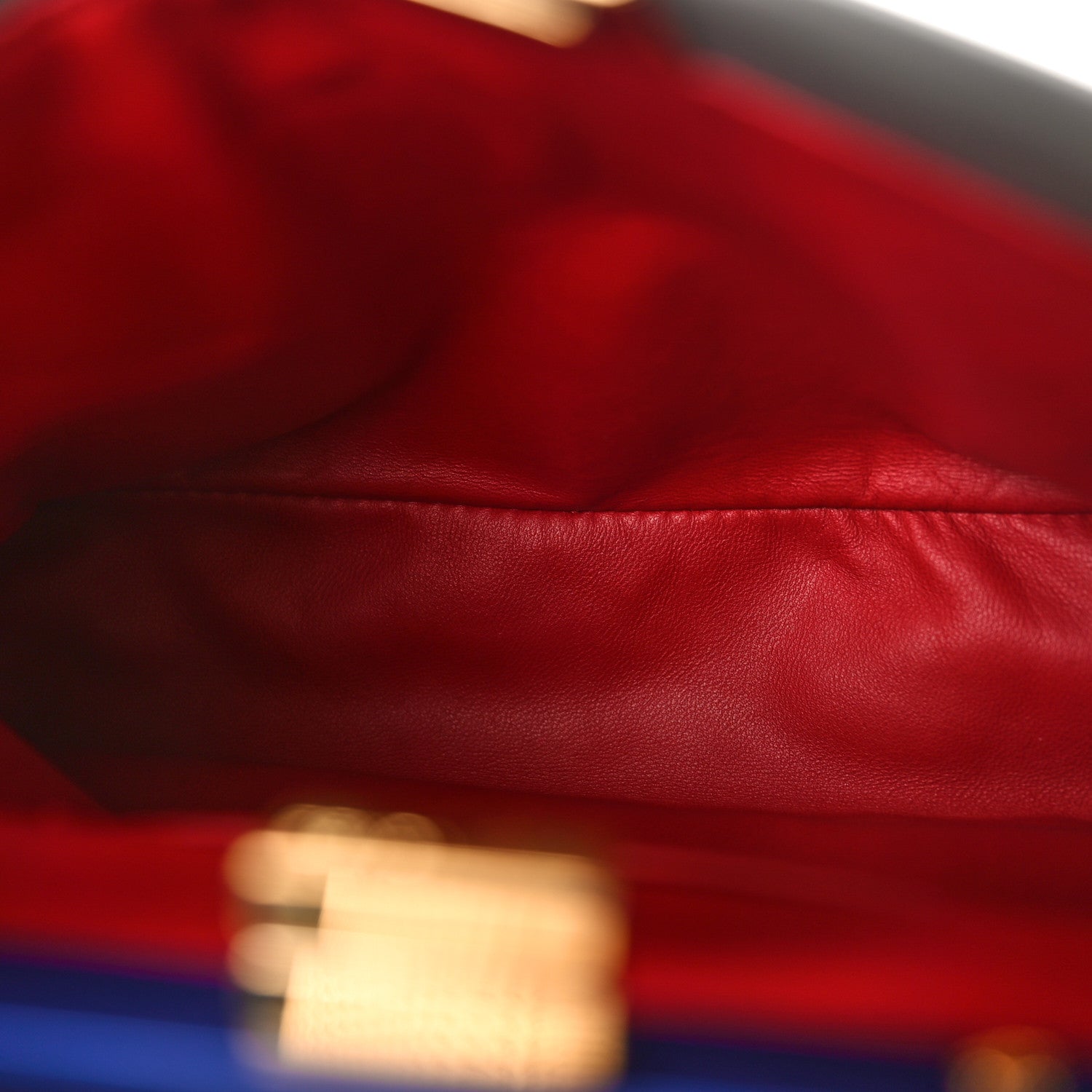 Fendi Nappa Colorblock Mini Peekaboo Iconic Satchel Grigio Chiaro Fragola Blue 5 of 11