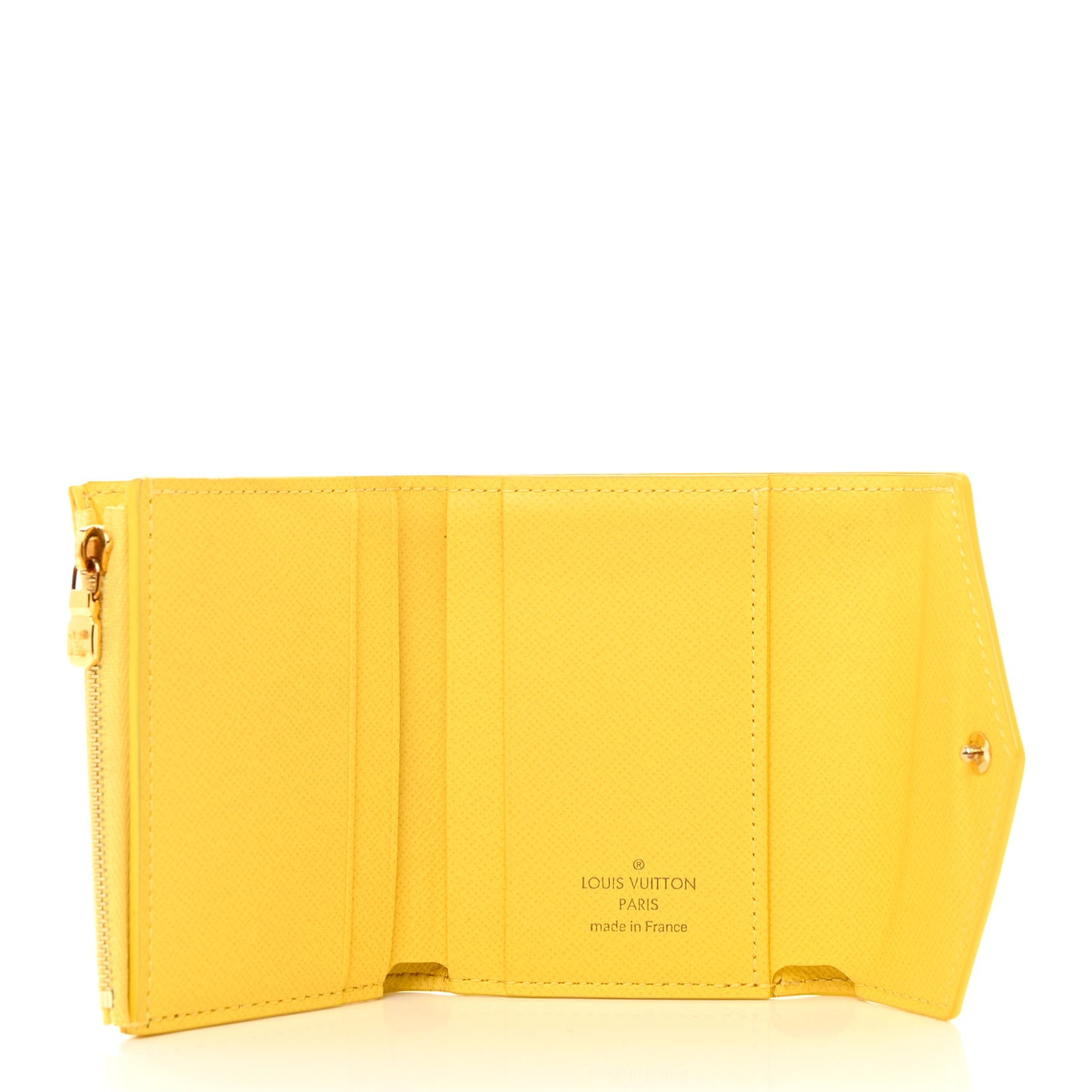 Damier Azur Zoe Wallet Jaune Pale