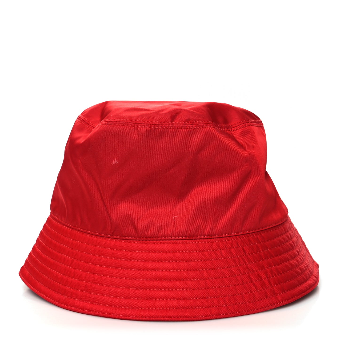 Re-Nylon Metal Triangle Logo Mens Bucket Hat XL Rosso