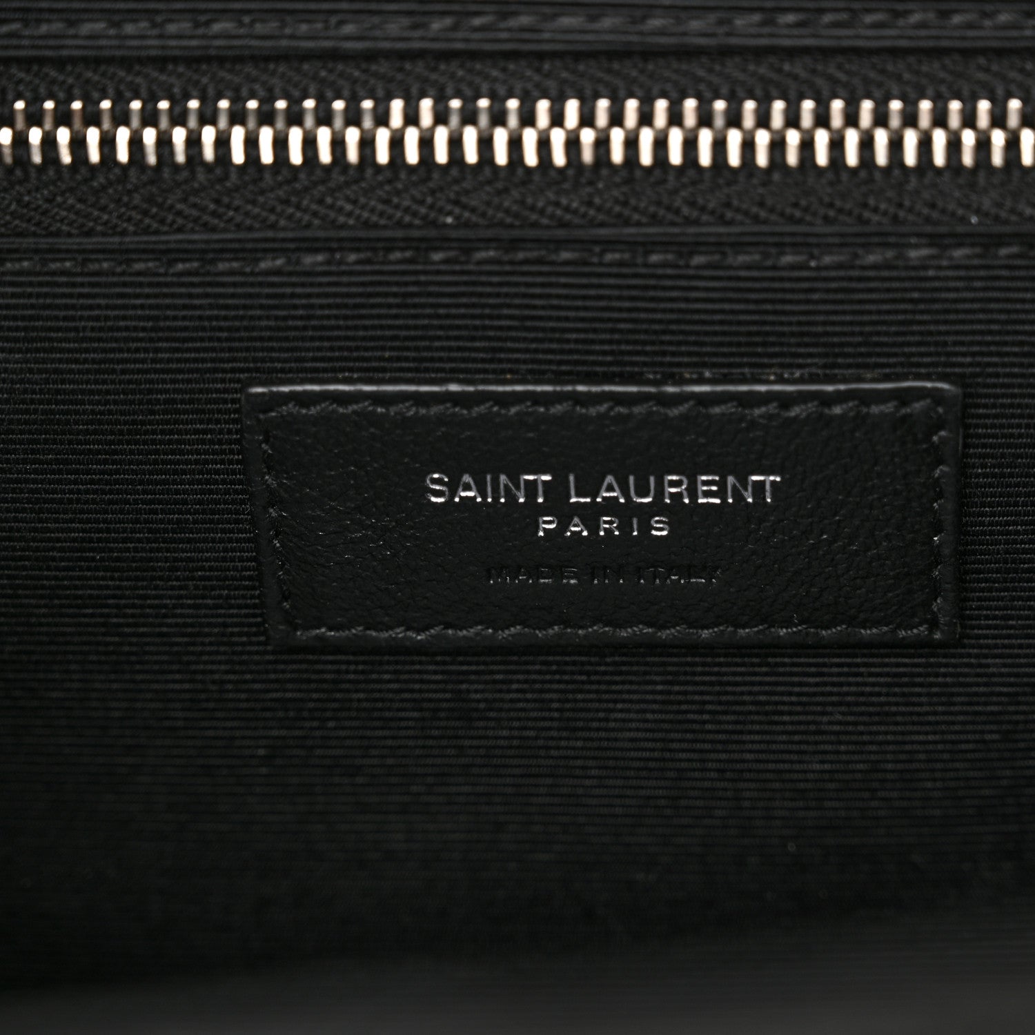 Saint Laurent Grain De Poudre Textured Mixed Matelasse Large Triquilt Monogram Satchel Black 7 of 12