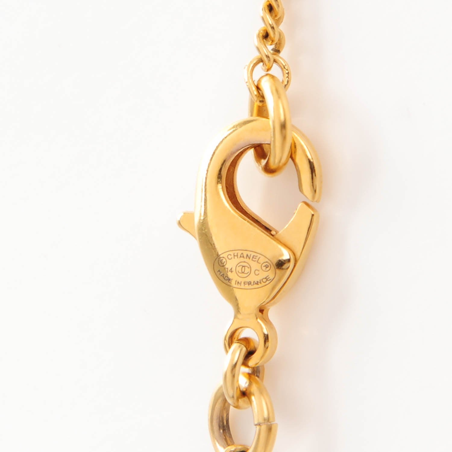 Chanel CC Pendant Necklace Gold 4 of 4