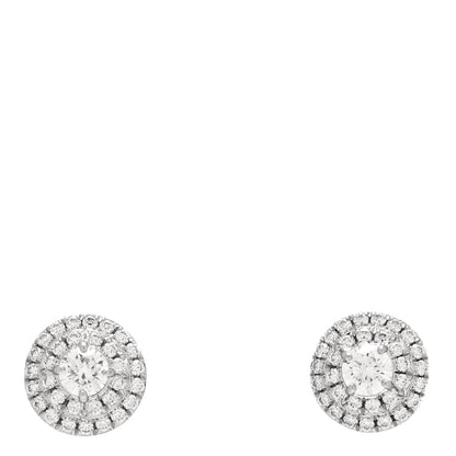 Tiffany Platinum Diamond .60ctw Soleste Earrings 1 of 4