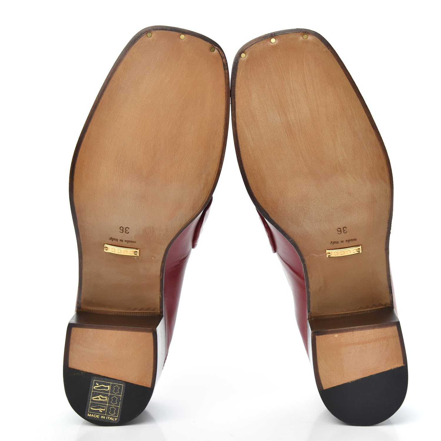 Gucci Malaga Kid Horsebit Loafer Pumps 36 Hibiscus Red 5 of 9