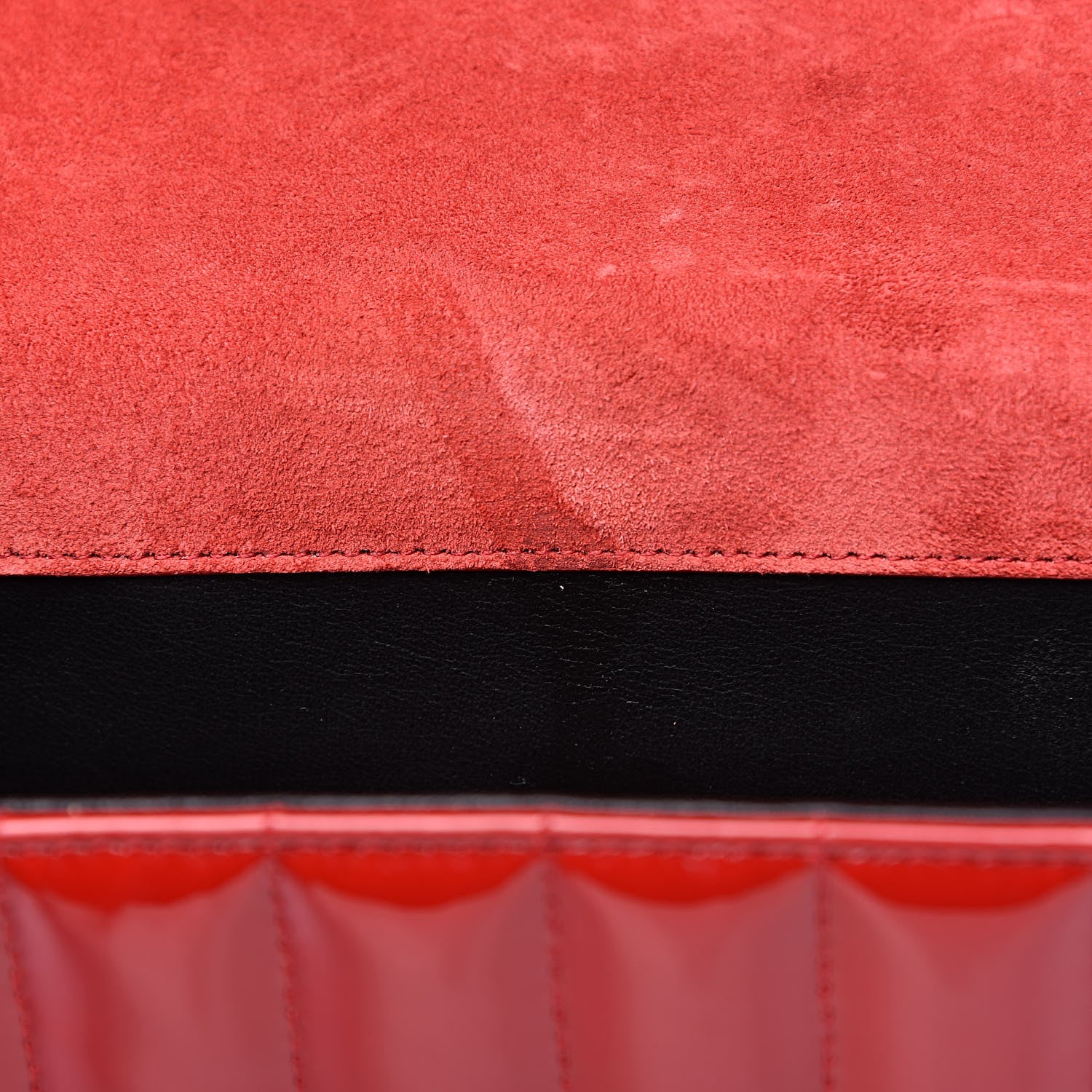Saint Laurent Patent Calfskin Matelasse Monogram Medium Vicky Chain Bag Rouge Eros 6 of 11