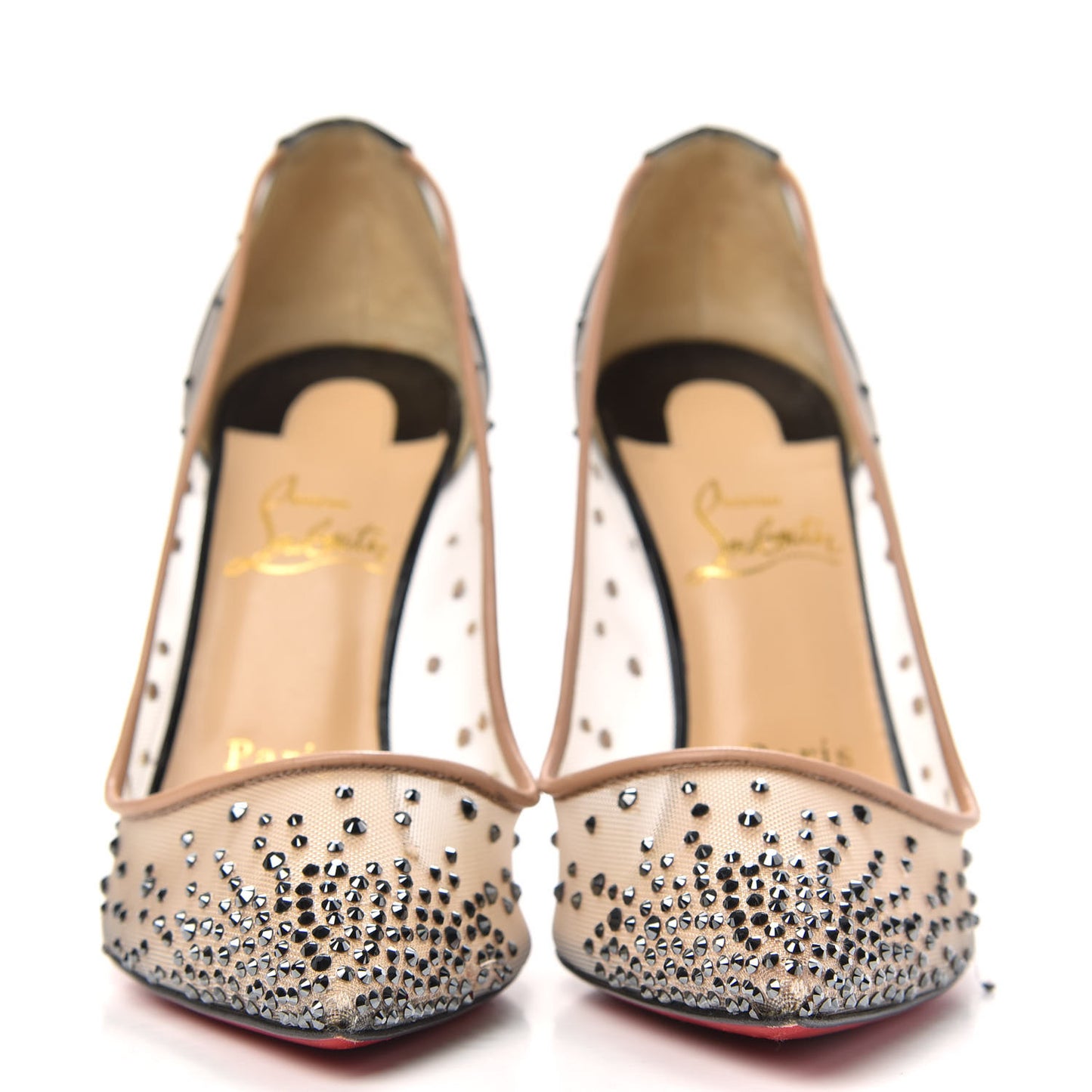 Crystal Strass Follies 100 Pumps 37 Version Hematite