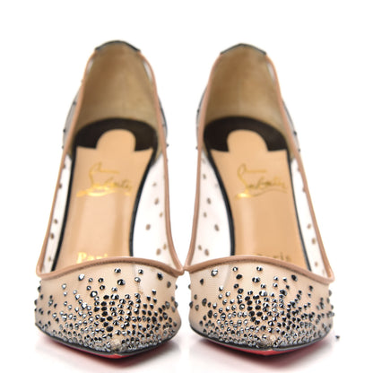 Christian Louboutin Crystal Strass Follies 100 Pumps 37 Version Hematite 2 of 10