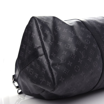 Louis Vuitton Monogram Eclipse Keepall Bandouliere 55 7 of 9