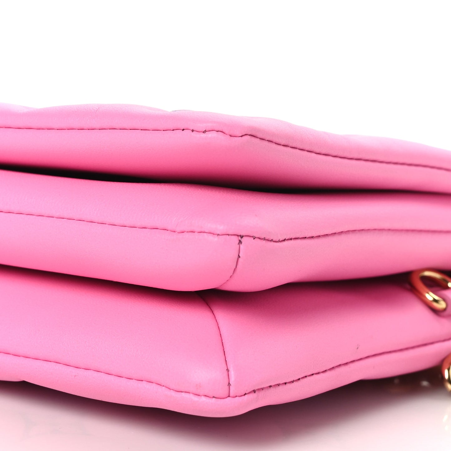 Lambskin Embossed Monogram Vuittamins Pochette Coussin Rose Violet