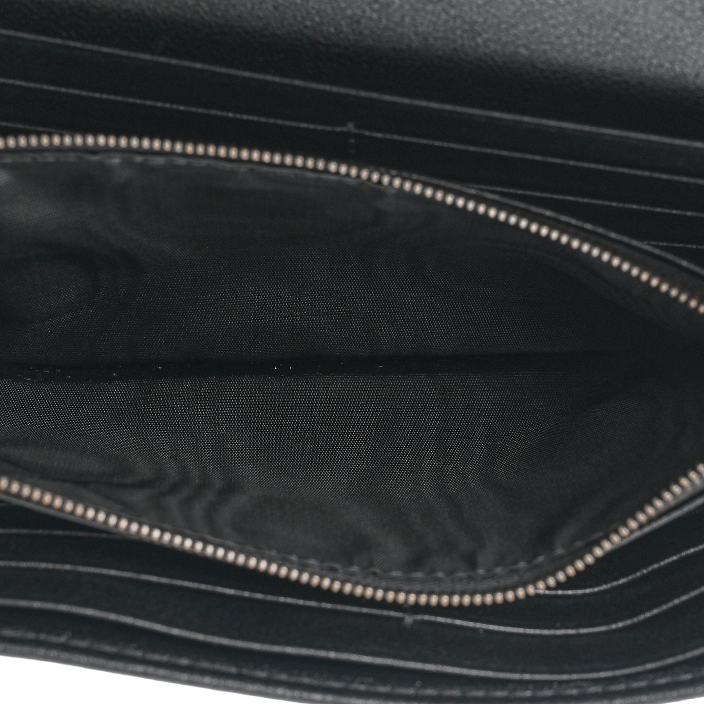 Wonka Grain Calfskin Diana Chain Wallet Black
