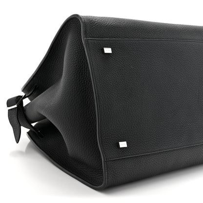 The Row Matte Grained Calfskin Soft Margaux 15 Black 9 of 12