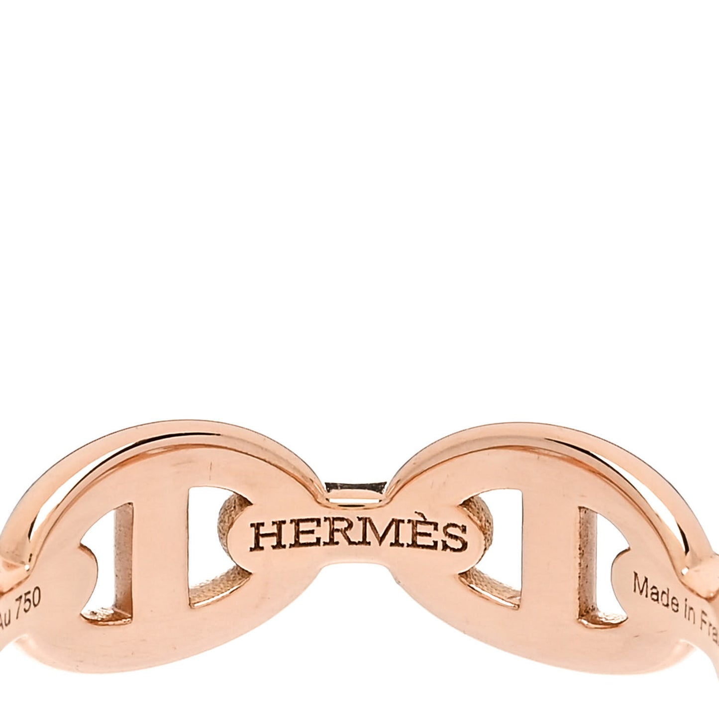 18K Rose Gold PM Chaine D'Ancre Enchainee Ring 51 5.75