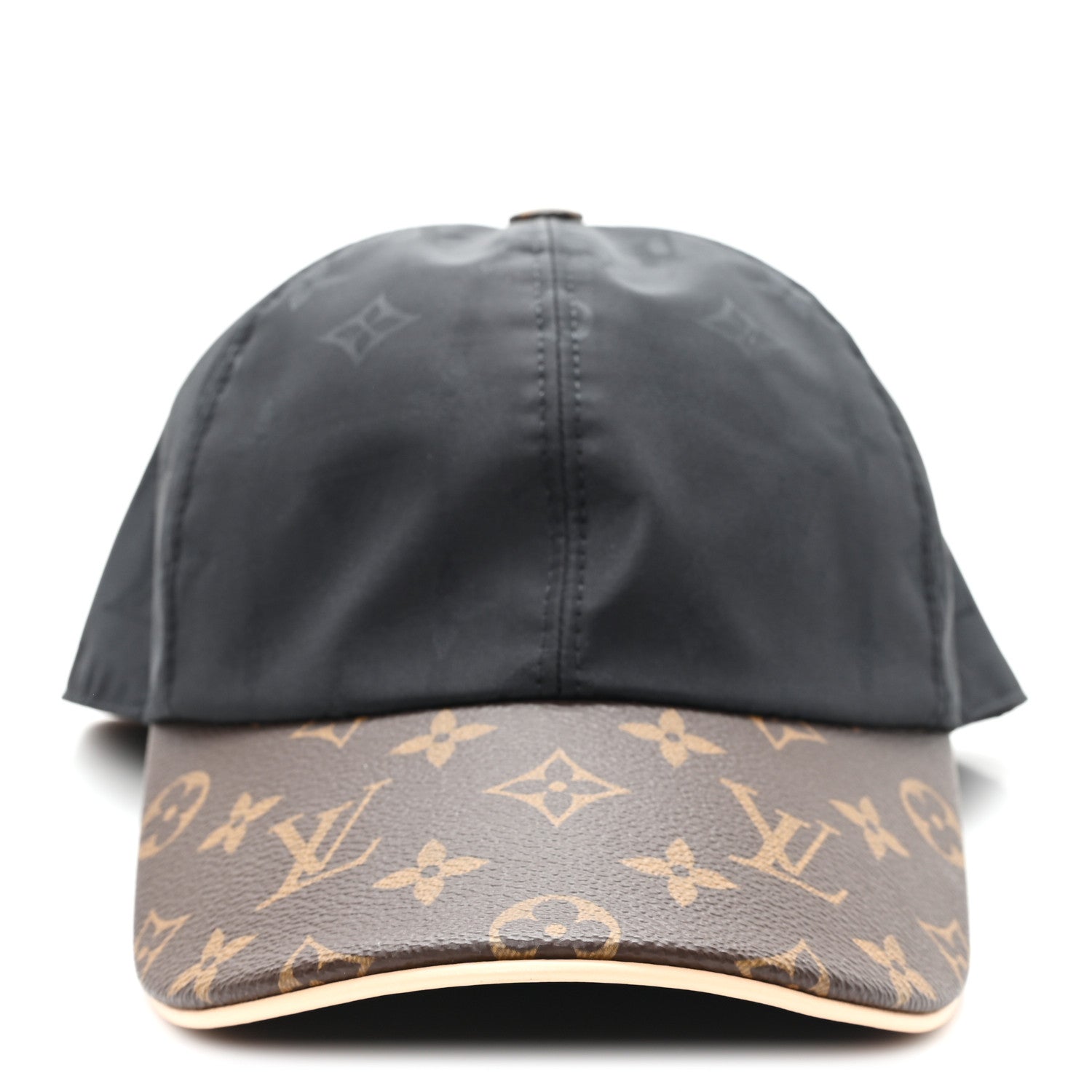 Louis Vuitton Polyester Silk Monogram LV Get Ready Cap L Black 3 of 9