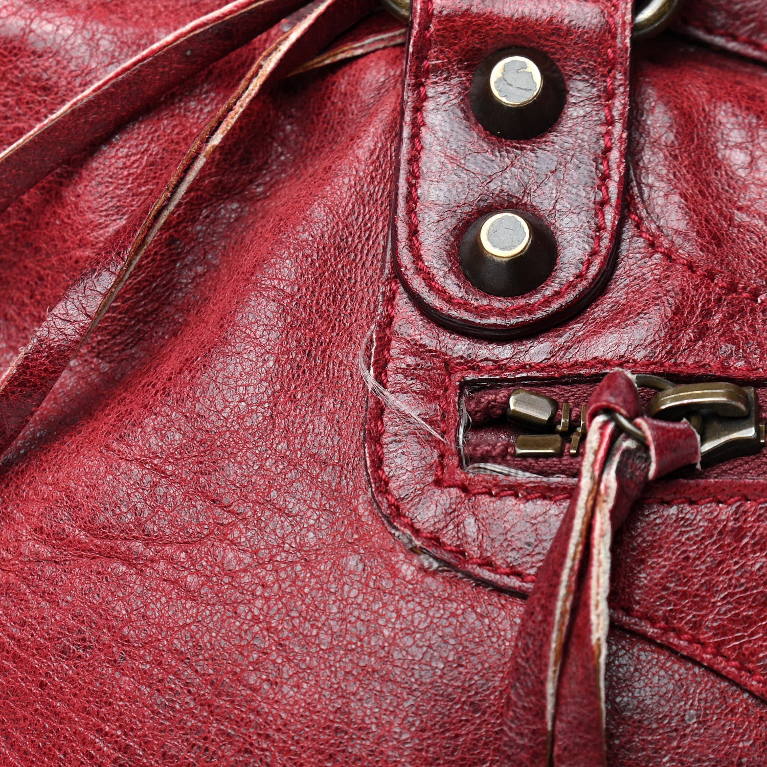 Balenciaga Chevre Classic Hardware Purse Rouge Vif 12 of 19