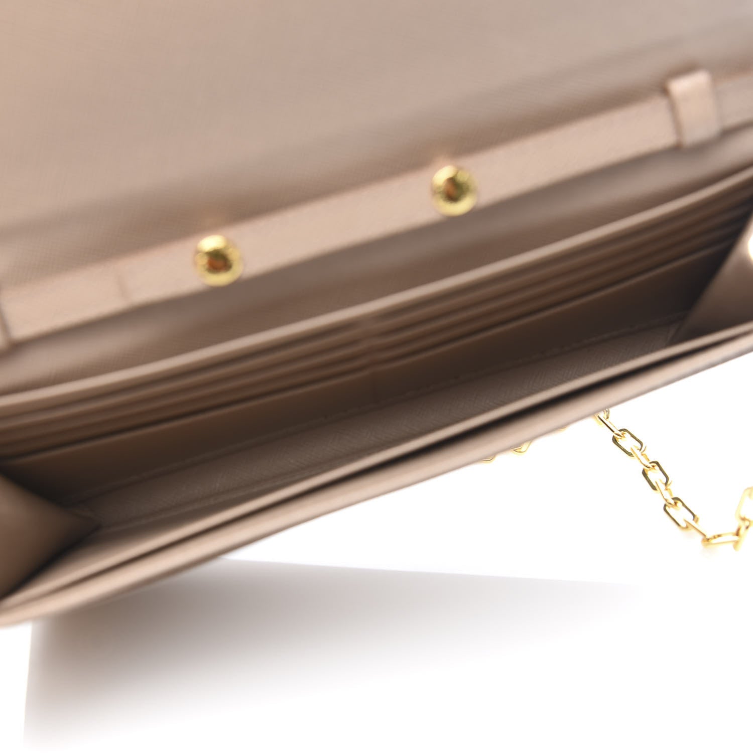 Prada Saffiano Metal Bar Chain Wallet Cammeo 5 of 11