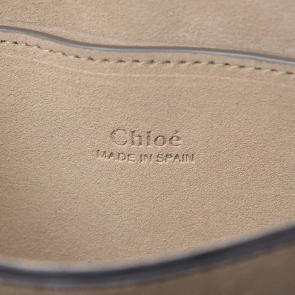 Chloe Suede Calfskin Small Faye Shoulder Bag Motty Grey 6 of 8