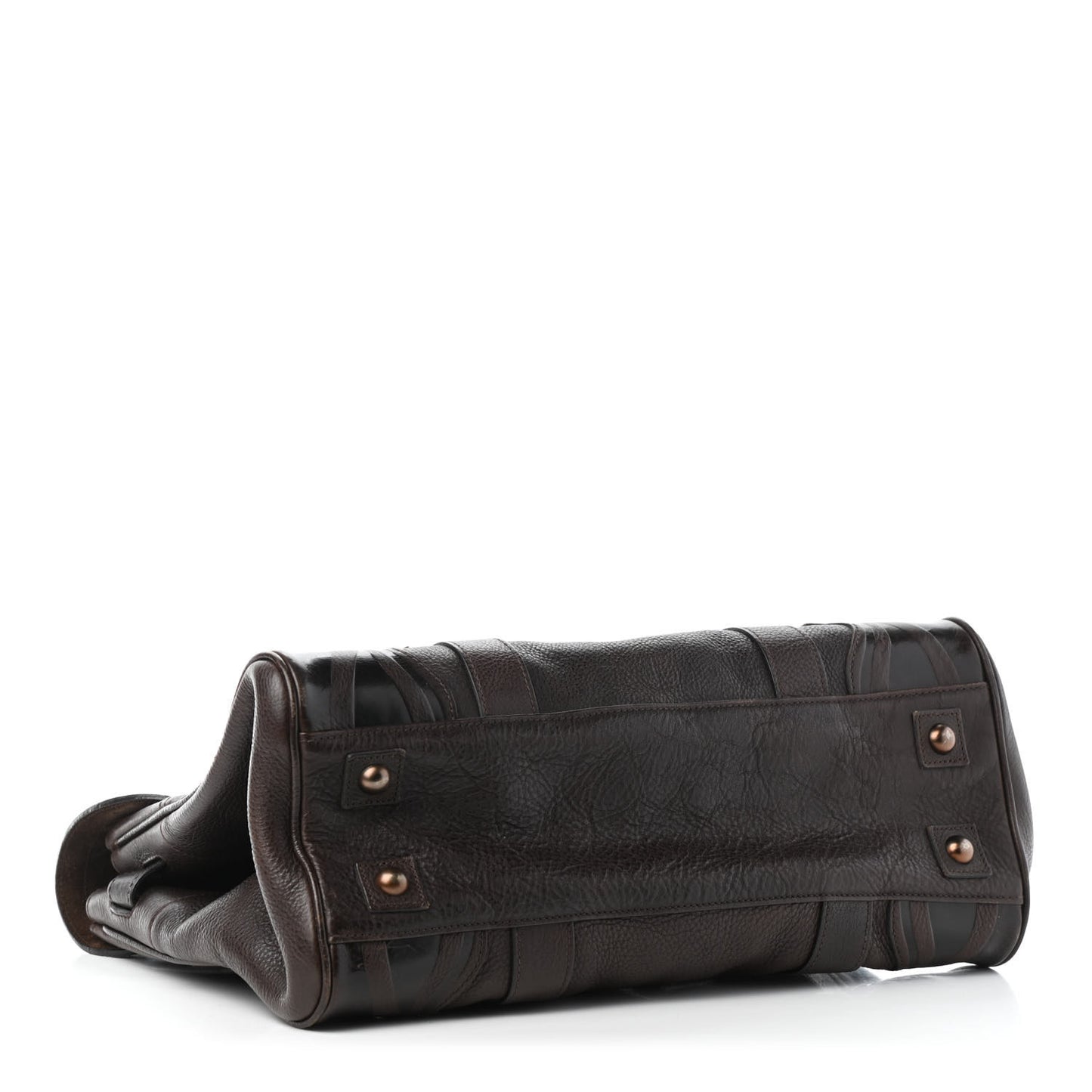 Grained Calfskin Tooled Darwin Bayswater Chocolate