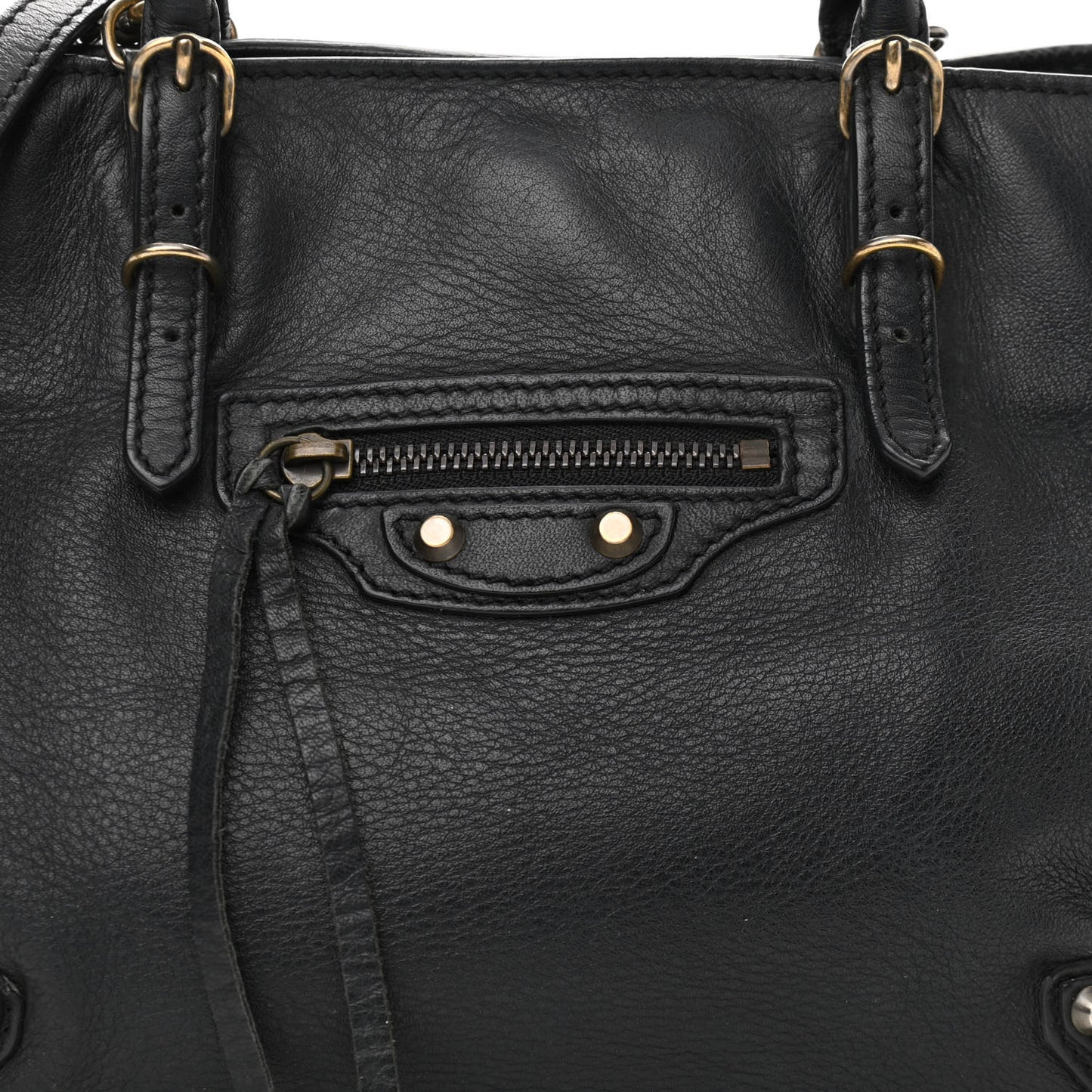Calfskin Papier Mini A4 Tote Black