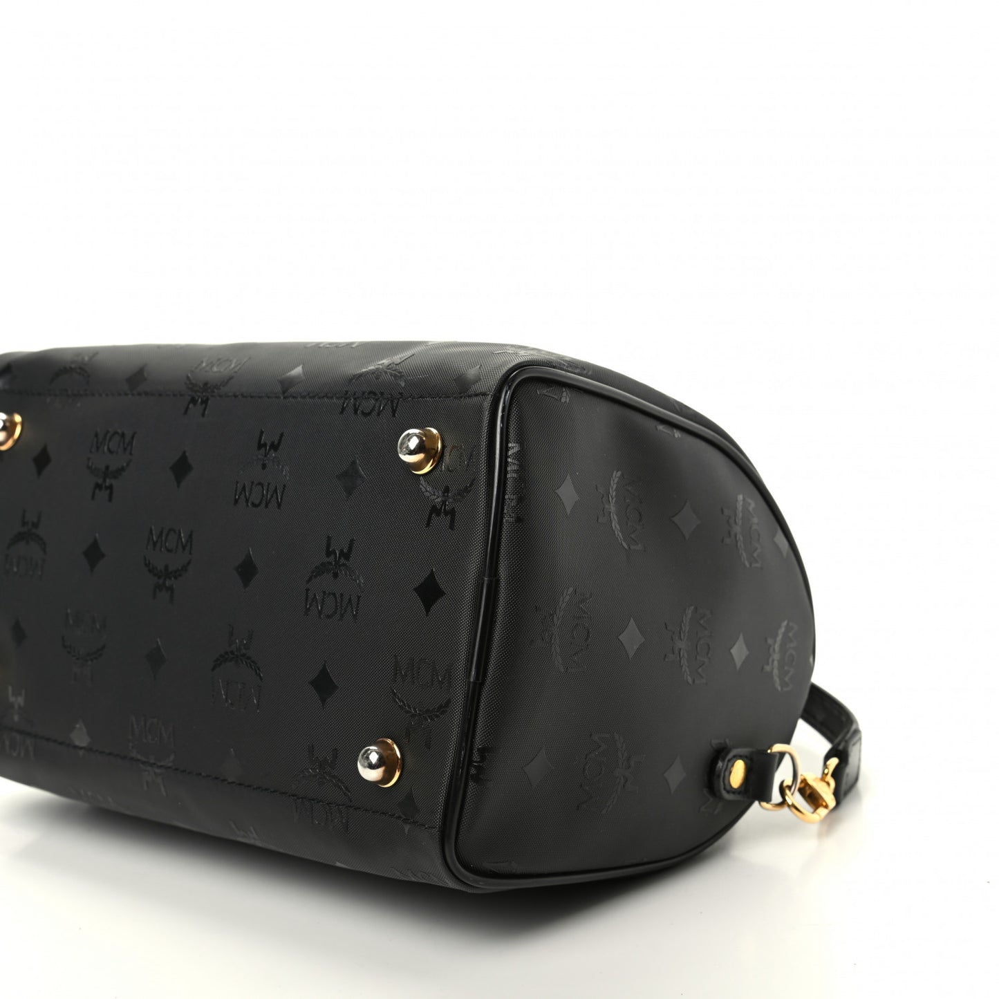 Nylon Monogram Boston Bag Black