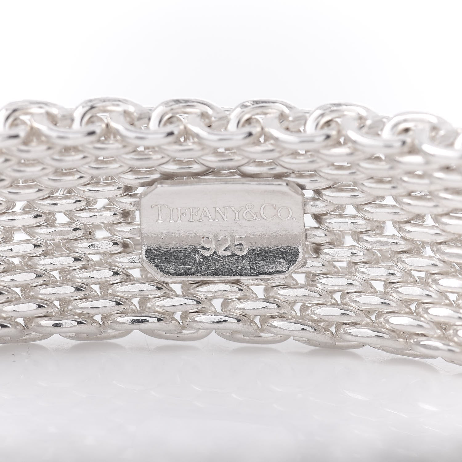 Tiffany Sterling Silver Somerset Mesh Bracelet 4 of 4