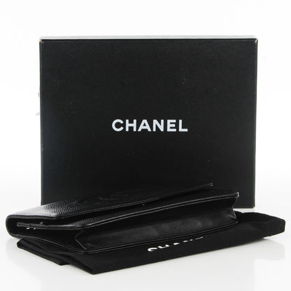 Chanel Caviar Timeless CC Wallet on Chain WOC Black 4 of 8