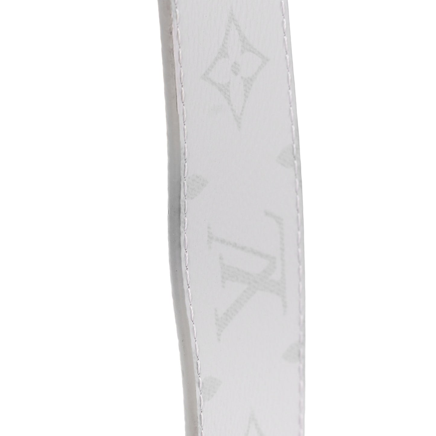 Taiga Monogram 40mm LV Initiales Belt 100 40 White