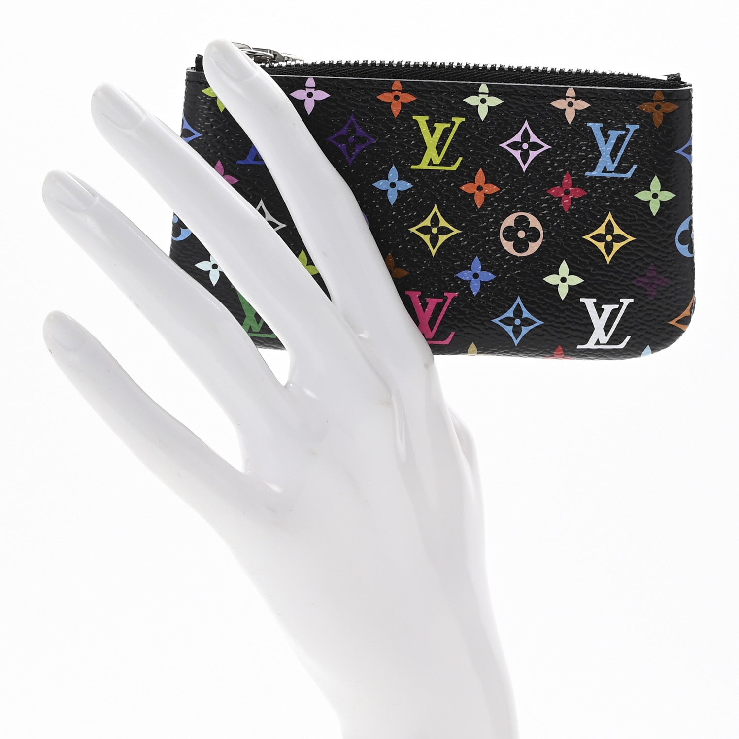Louis Vuitton LV X TM Monogram Multicolor Key Pouch Black 2 of 9