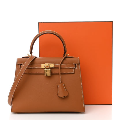 Hermes Epsom Kelly Sellier 25 Gold 11 of 11
