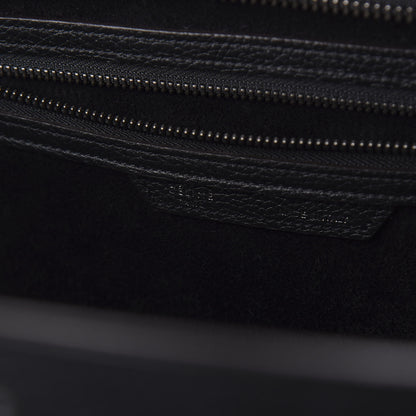 Celine Drummed Calfskin Mini Luggage Black 9 of 13