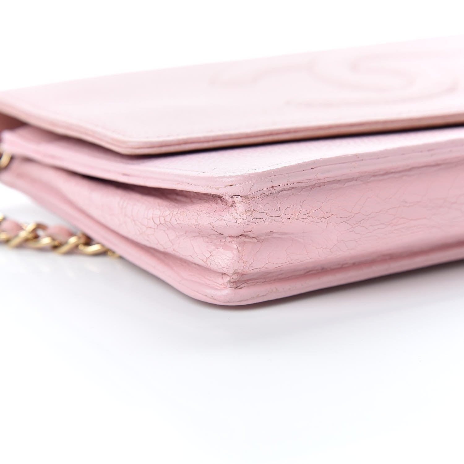 Chanel Caviar Timeless CC Wallet On Chain WOC Pink 10 of 17