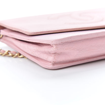 Chanel Caviar Timeless CC Wallet On Chain WOC Pink 10 of 17