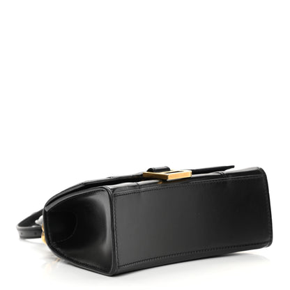 Balenciaga Shiny Box Calfskin Hourglass Top Handle Bag XS Black 4 of 14